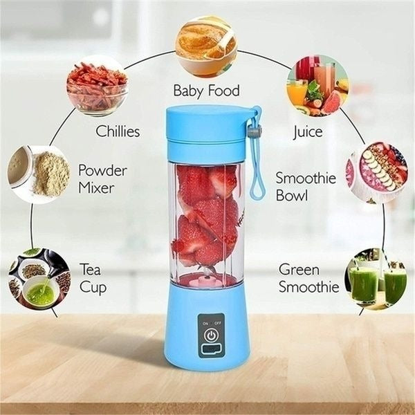 Portable USB Rechargeable Blender Bottle