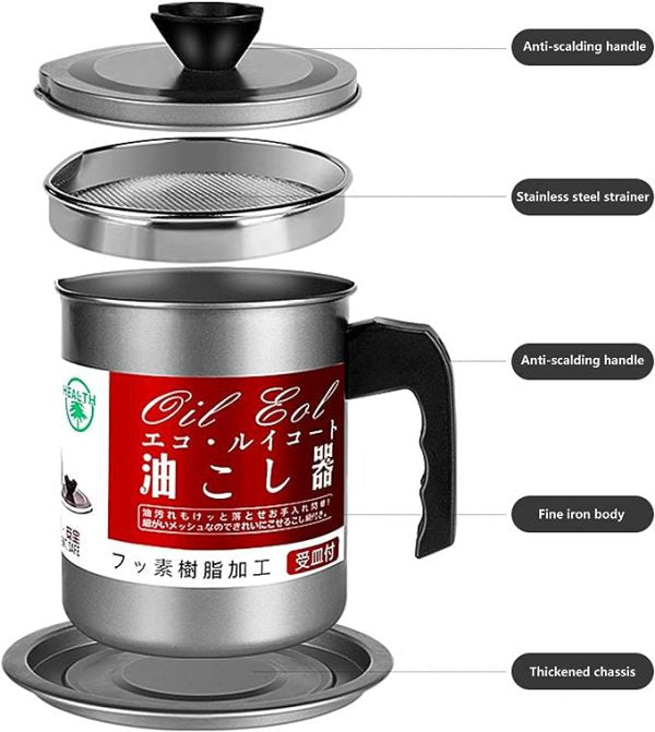 Oil Fryer Cookerwith Stainless Steel Fine Mesh