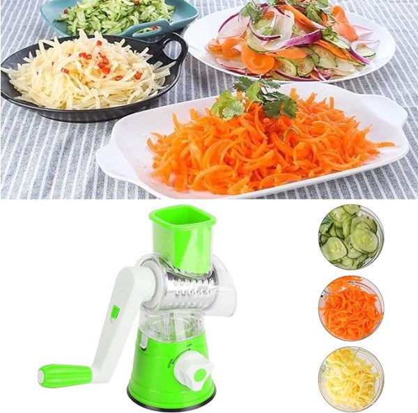 Tabletop Drum Grater Manual Vegetable Cutter & Slicer