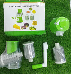 Tabletop Drum Grater Manual Vegetable Cutter & Slicer