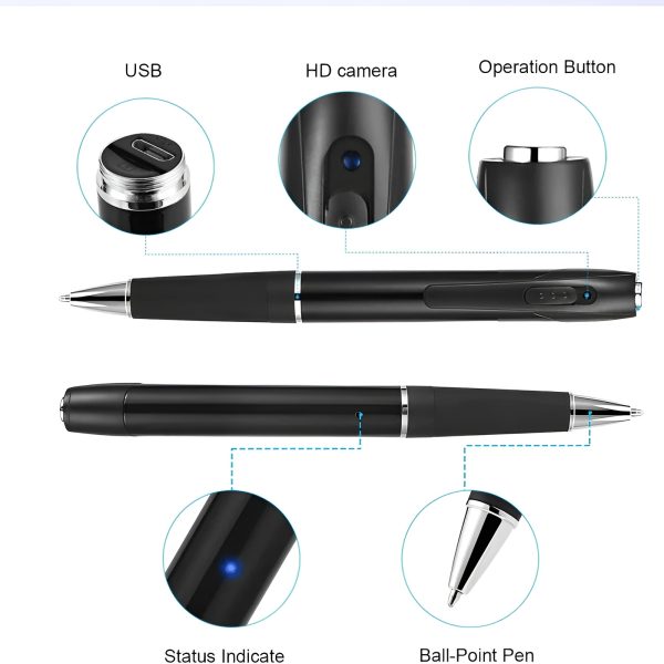 V8 Hd 1080p Camera Pen With Voice Recording