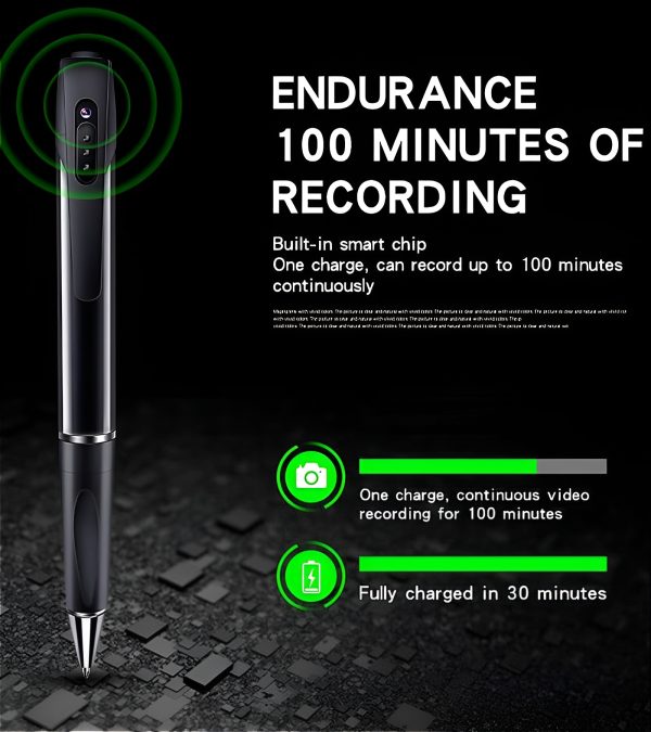 V8 Hd 1080p Camera Pen With Voice Recording